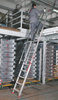 Drabina aluminiowa schody z poręczami FARAONE (wysokość robocza: 4,50m) 99675043