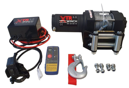 Wyciągarka XTR 3000 lbs (1360 kg) 12V (lina stalowa: 4,76mm x 13m) 81877891