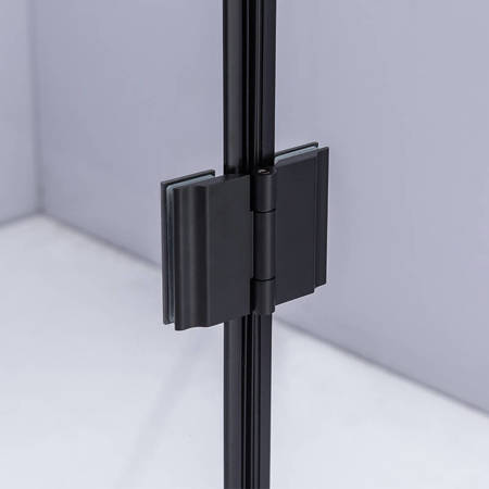 Calbati Kabina prysznicowa kwadratowa Czarna Black 90x90 szkło 6mm 23180044