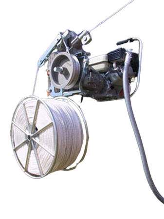 Wciągarka spalinowa do linii napowietrznych (maks. siła uciągu: 400 kg, prędkość wciągania: 0-30 m/min 68987
