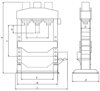 Warsztatowa prasa hydrauliczna Metallkraft (moc: 100 T, silnik: 1,5kW 400V) 32269384