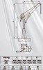Żuraw ze stopą AISI316 i wciągarką ręczną z liną AISI304 12m (udźwig: 250 kg, wysokość podnoszenia: 1945-2440 mm) 53376242
